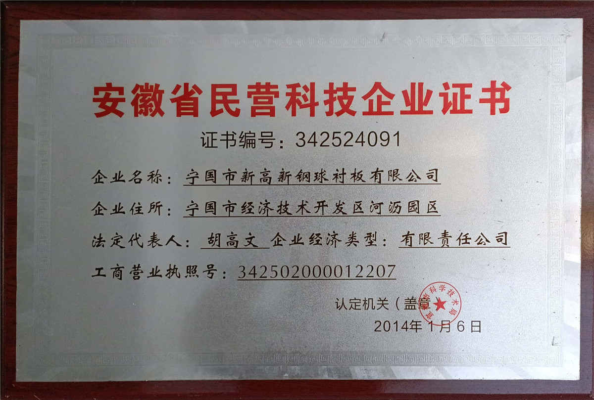 Anhui Private Science and technology enterprises